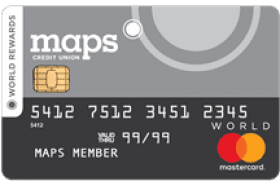 Maps Credit Union World Mastercard Rewards logo