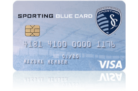 Mazuma Credit Union Sporting Blue Card logo