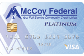 McCoy Federal Credit Union Visa Platinum Low Rate logo