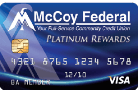 McCoy Federal Credit Union Visa Platinum Rewards Card logo