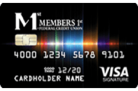 Members 1st Federal Credit Union VISA Signature Rewards logo