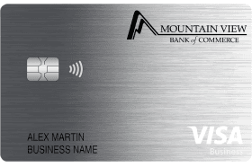 Mountain View Bank Business Card logo