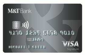 M&T Bank Visa Signature Credit Card logo