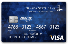 Nevada State Bank Amazing Rate Visa Credit Card logo