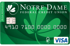 Notre Dame FCU Irish Rewards Visa Credit Card logo
