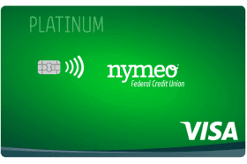Nymeo Federal CU Shared-Secured Platinum Visa Card logo