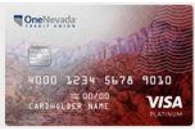 One Nevada Credit Union Visa Platinum Rewards Credit Card logo