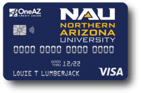 OneAZ Credit Union Visa NAU Affinity Credit Card logo