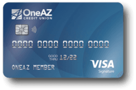 OneAZ Credit Union Visa Signature Credit Card logo