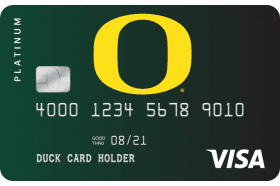 Oregon Community Credit Union Duck Card Platinum Visa logo