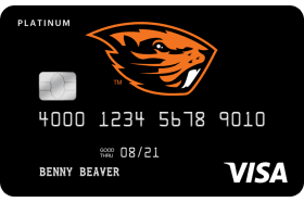 Oregon Community CU OSU Beaver Card Visa logo