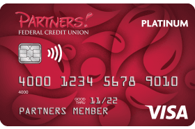 Partners Federal Credit Union Visa Platinum Credit Card logo