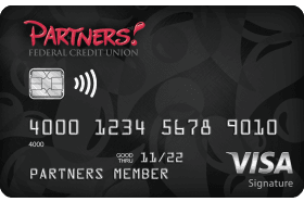 Partners Federal Credit Union Visa Signature Credit Card logo
