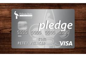 Pelican State Credit Union Pledge Visa Credit Card logo