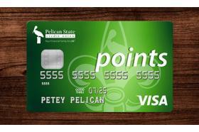 Pelican State Credit Union Points Visa Credit Card logo