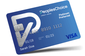 PeoplesChoice CU Platinum VISA Credit Card logo