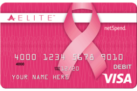 Pink ACE Elite Visa Prepaid Card logo