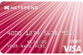 Pink Netspend Visa Prepaid Card logo