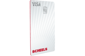 SCHEELS® Secured Visa® Card logo