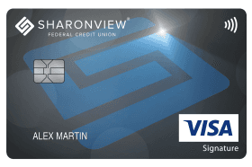 Sharonview Visa College Real Rewards Credit Card logo