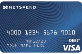 Blue Netspend® Visa® Prepaid Card logo