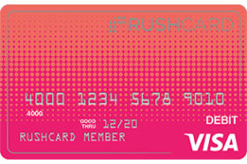 Gloss Prepaid Visa RushCard logo