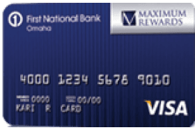 First National Bank of Omaha Maximum Rewards Visa logo