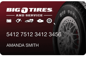 Big O Tires® and Service Credit Card logo
