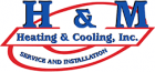 H & M Heating and cooling inc logo