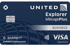 United Explorer Business Card logo