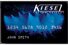 Kiesel Guitars Credit Card logo