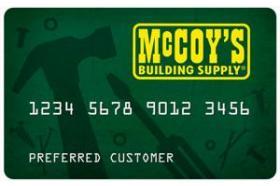 McCoy's Building Supply Credit Card logo