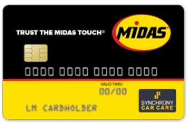 Midas Credit Card logo