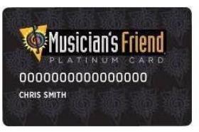 Musician's Friend Platinum Card logo