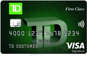 TD First Class Visa Signature Credit Card logo