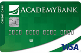 Academy Bank Visa Credit Card logo