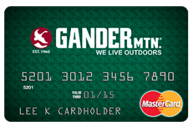 Gander Mountain Mastercard from Comenity Bank logo