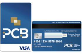 PCB Secured Visa® Credit Card logo