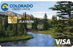 Colorado Credit Union Platinum Visa credit card logo