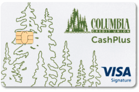 Columbia Credit Union Visa Signature CashPlus Credit Card logo
