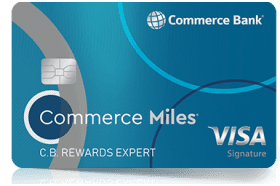 Commerce Bank Miles Rewards Visa Credit Card logo
