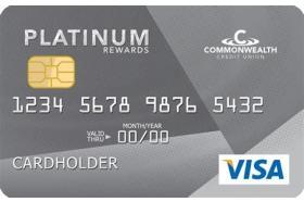 Commonwealth Credit Union Visa Platinum Secured logo