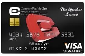 CommonWealth One FCU Credit Card Visa Signature Rewards logo