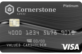 Cornerstone Community Federal Credit Union Visa Platinum logo