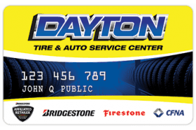 Dayton Tire and Auto Service Center Credit Card logo