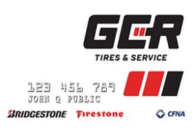 GCR Tires and Service Credit Card logo