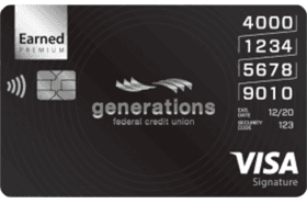 Generations FCU Earned Premium Visa Signature logo