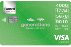 Generations FCU Earned Rewards Visa logo