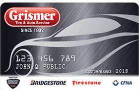 Grismer Tire and Auto Service Credit Card logo