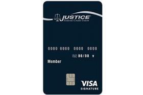 Justice Federal Credit Union VISA Signature Credit Card logo